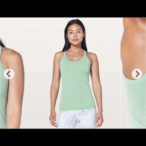 Lululemon Ebb to street tank II opal green